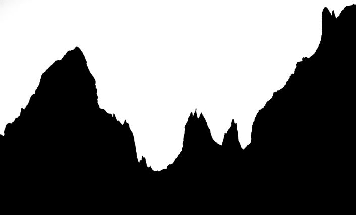 L'aiguille Noire de Peuterey, depuis Torrino