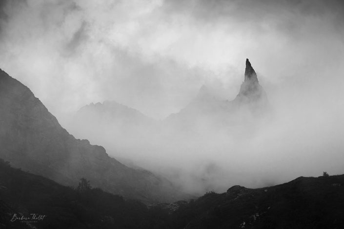L'aiguille de la dibona en Noir et Blanc