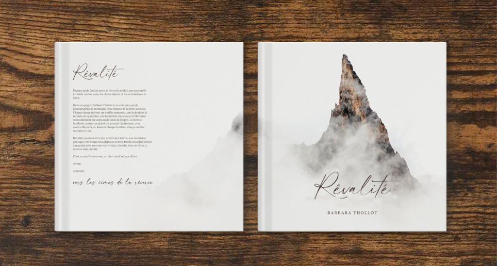 Rêvalité, livre de photo de montagne